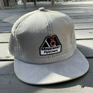 K-Brand Trucker Hat Corduroy Foam Majestic Pipe Liners Sew On Patch K-Products